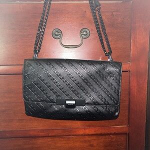 Aldo Black Embossed Crossbody Bag